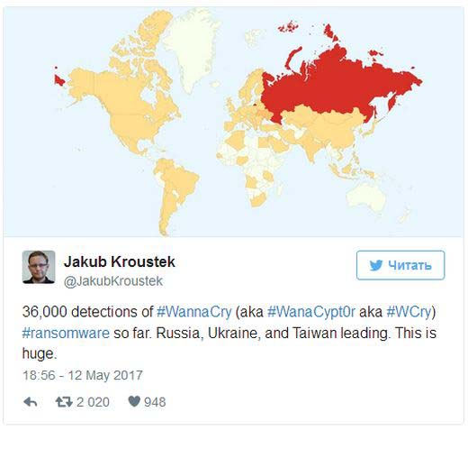 Вирус WannaCrypt: заплатите $300 в биткоинах или уничтожим файлы