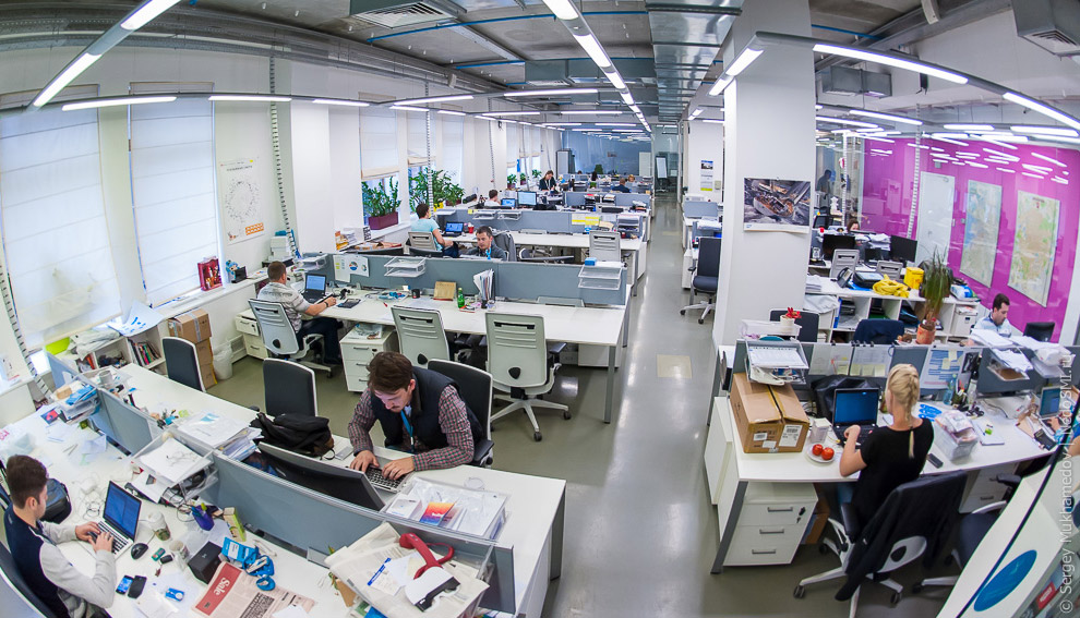 Необычный офис: За стеклом