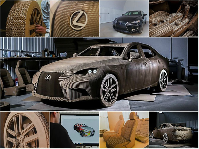 Как сделать настоящий Lexus из картона