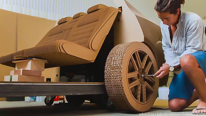 Как сделать настоящий Lexus из картона