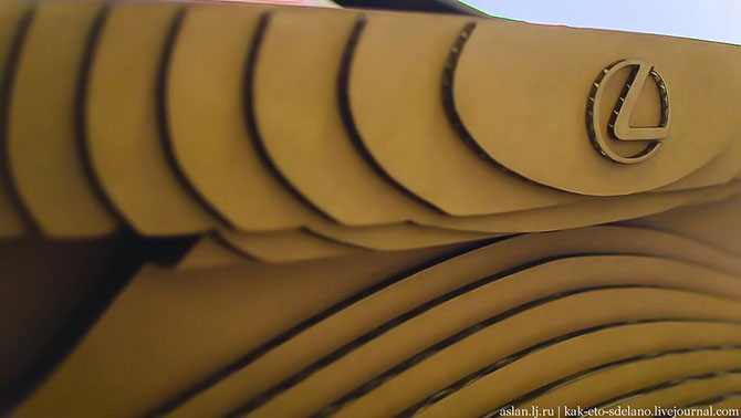 Как сделать настоящий Lexus из картона