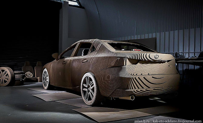 Как сделать настоящий Lexus из картона