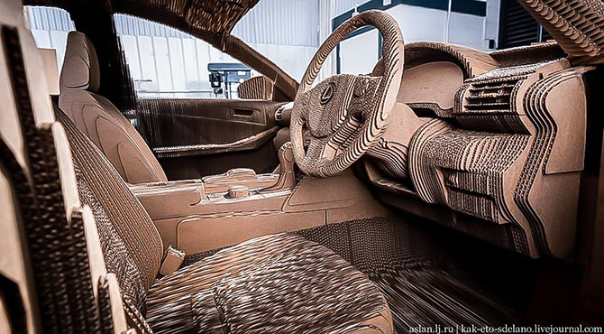 Как сделать настоящий Lexus из картона