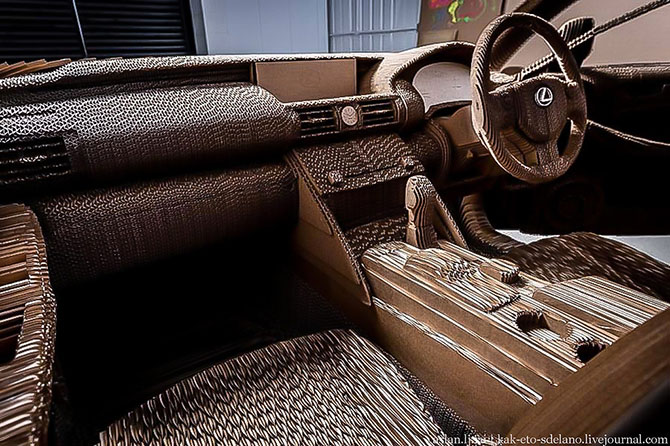 Как сделать настоящий Lexus из картона