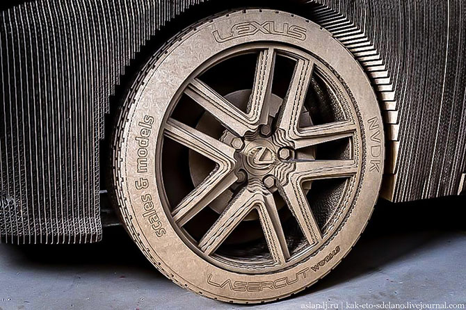 Как сделать настоящий Lexus из картона
