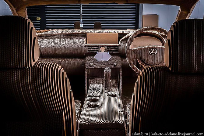 Как сделать настоящий Lexus из картона