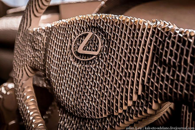 Как сделать настоящий Lexus из картона