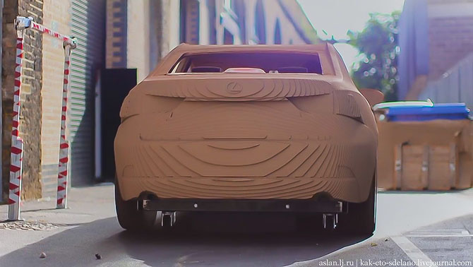 Как сделать настоящий Lexus из картона