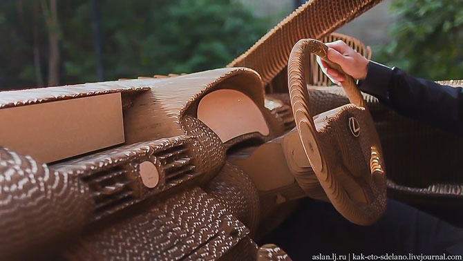 Как сделать настоящий Lexus из картона