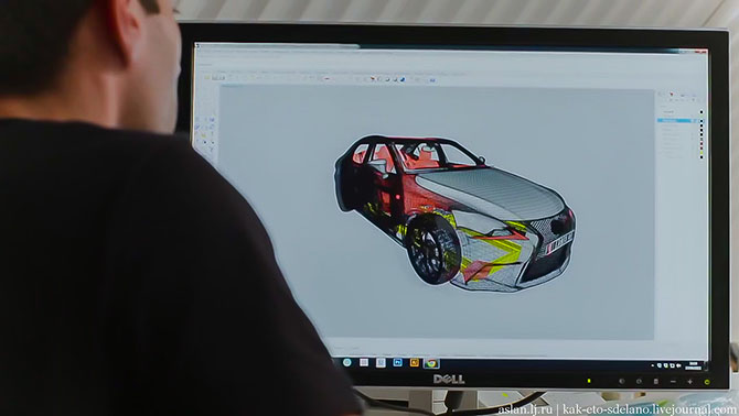 Как сделать настоящий Lexus из картона