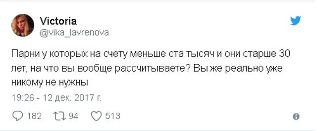 Мнение девушки о привлекательности парня и его материальном состоянии