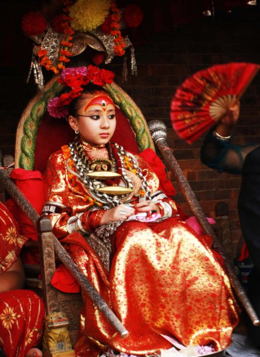 Кумари – земные богини в Непале