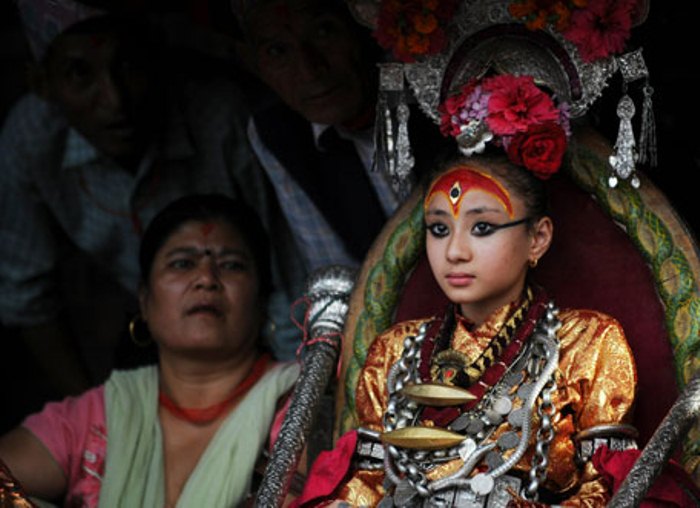 Кумари – земные богини в Непале