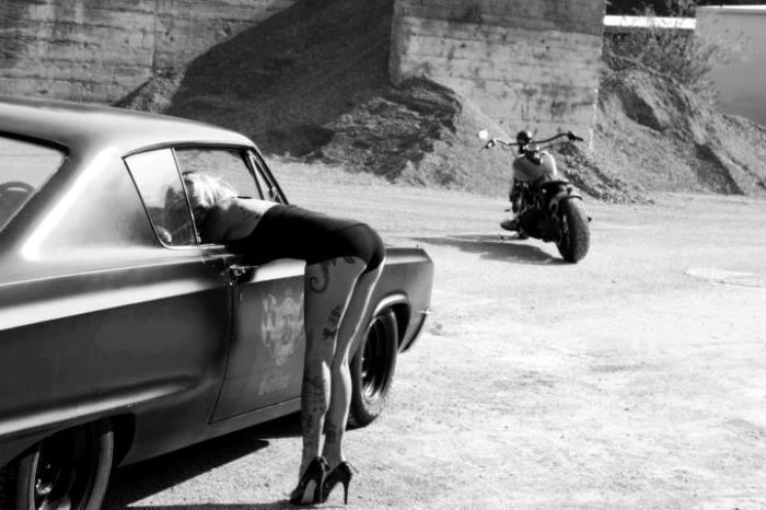 Красивые девушки и их автомобили (103 фото)