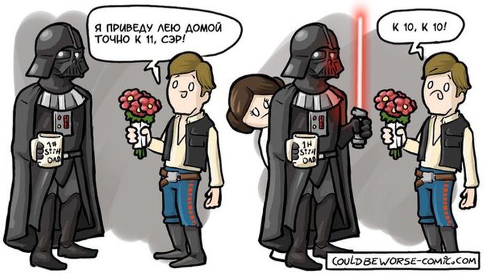 Смешные комиксы