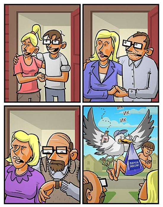 Смешные комиксы