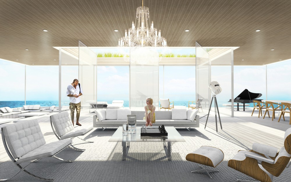 Glass – проект яхты-особняка Glass – проект яхты-особняка