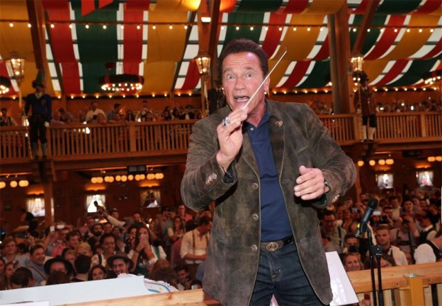 Арнольд Шварценеггер на фестивале Октоберфест