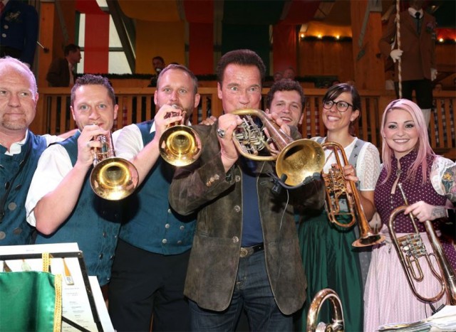 Арнольд Шварценеггер на фестивале Октоберфест