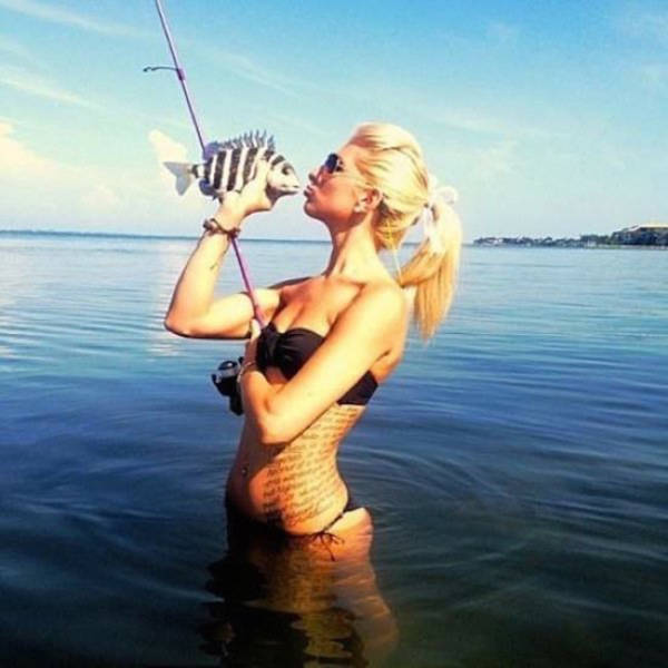 Девушки, обожающие рыбалку