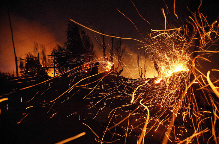 Рекордный пожар в Вальпараисо