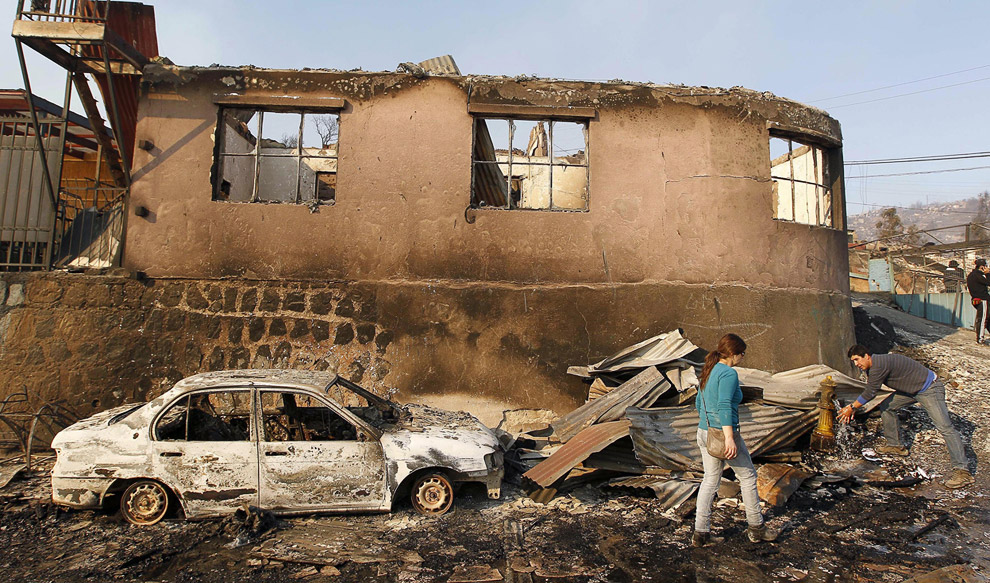 Рекордный пожар в Вальпараисо