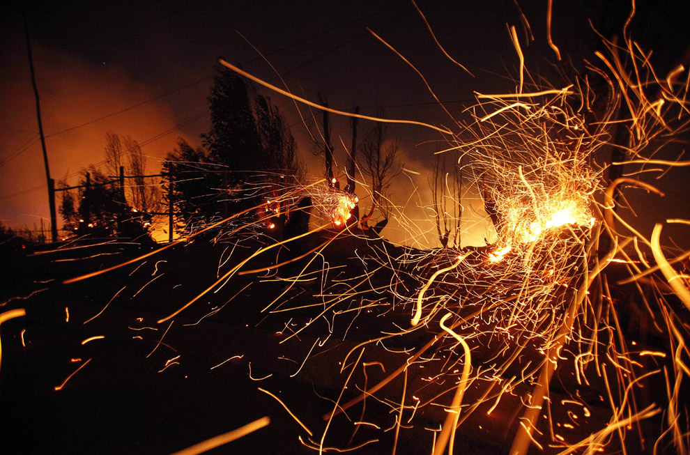 Рекордный пожар в Вальпараисо