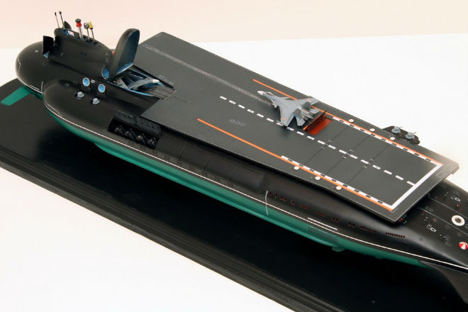 Проект нового подводного авианосца России