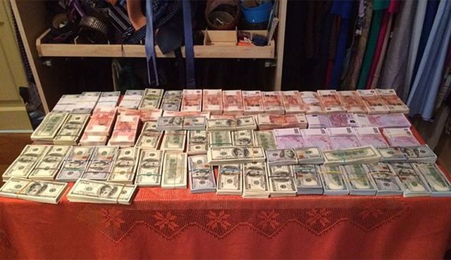 Богатства, найденные у известных коррупционеров