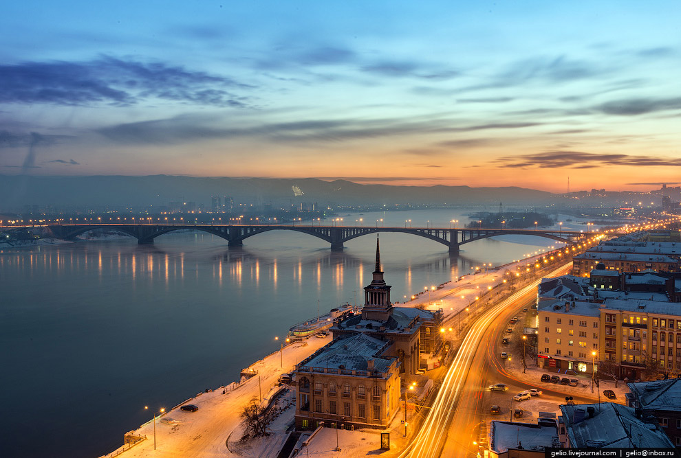 Зимний Красноярск