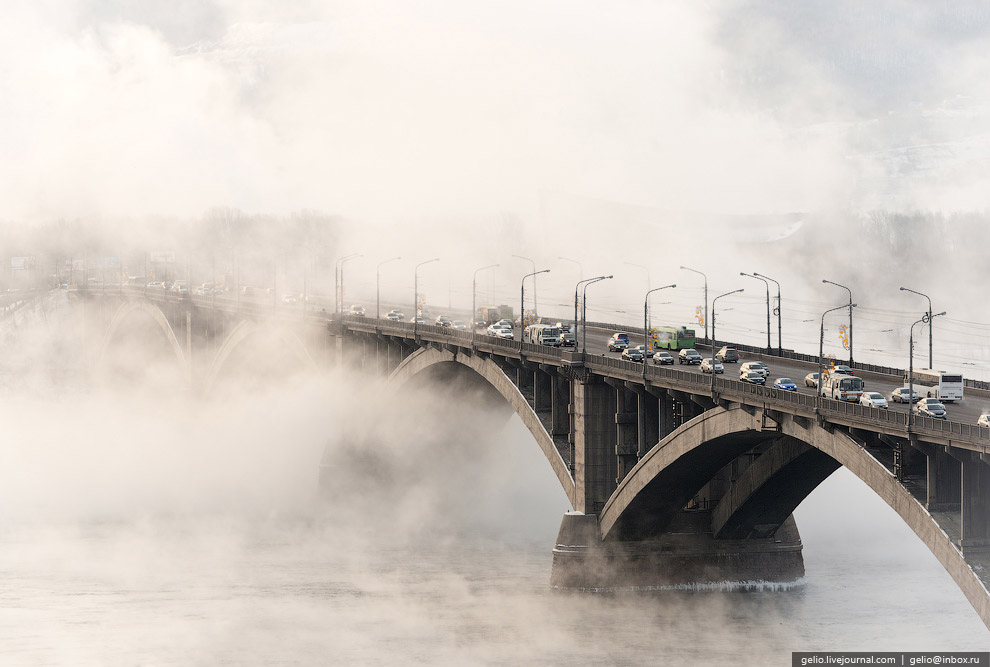 Зимний Красноярск