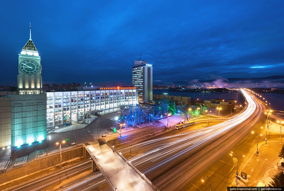 Зимний Красноярск