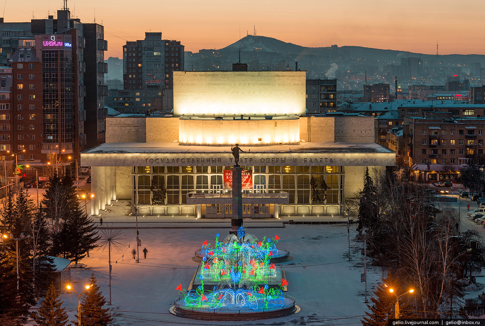 Зимний Красноярск