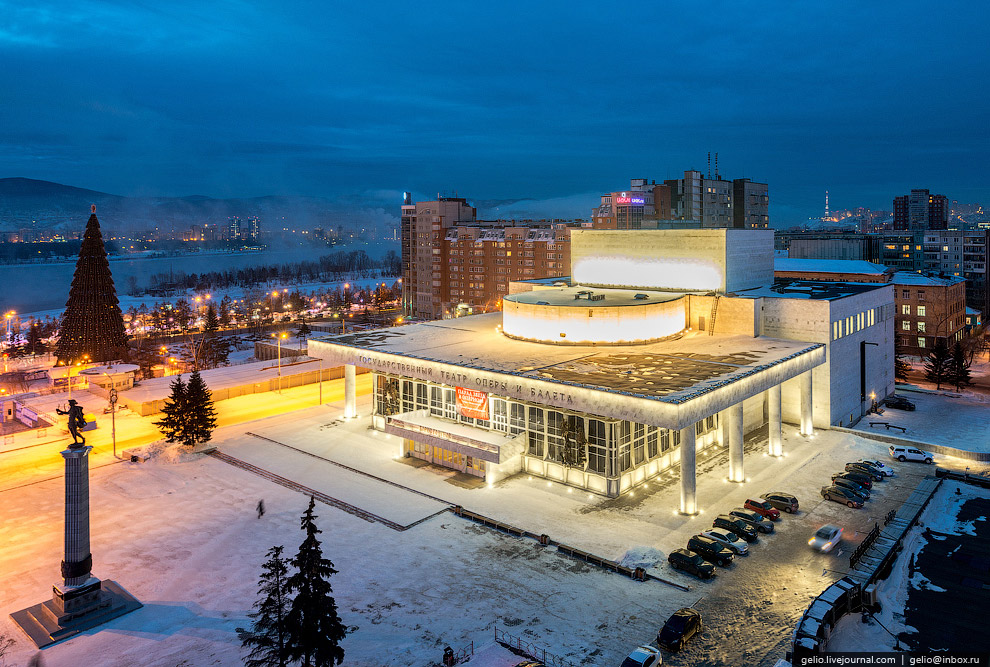 Зимний Красноярск