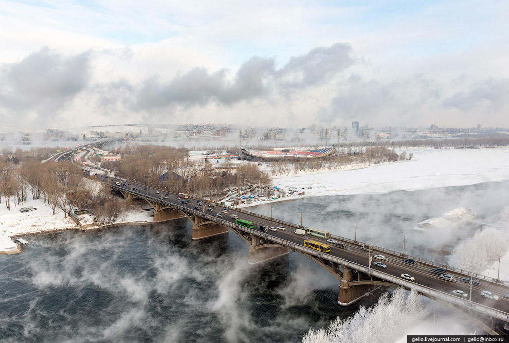 Зимний Красноярск