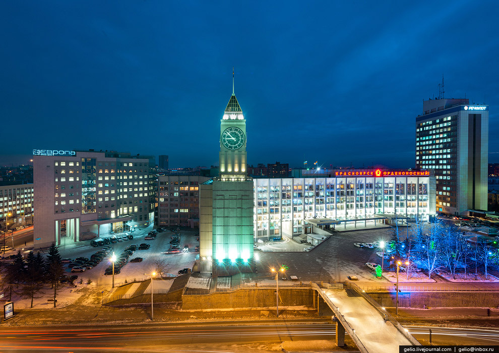 Зимний Красноярск