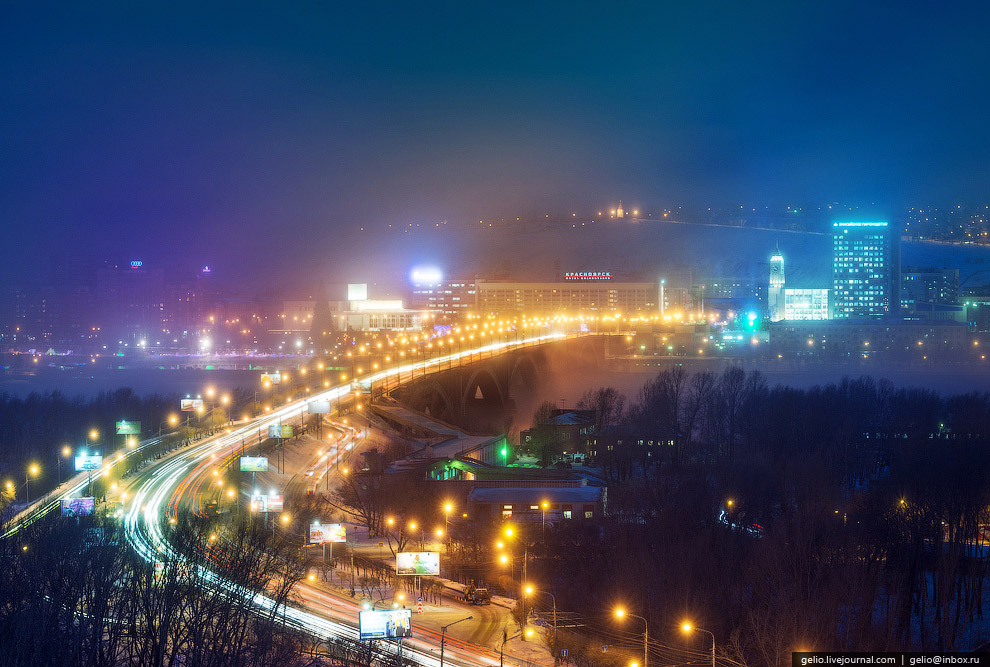 Зимний Красноярск