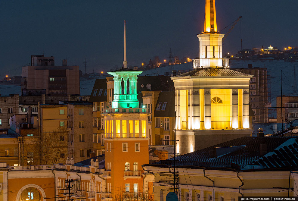 Зимний Красноярск