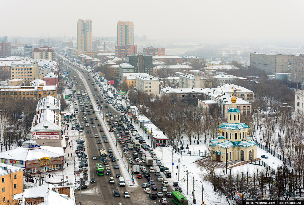 Зимний Красноярск