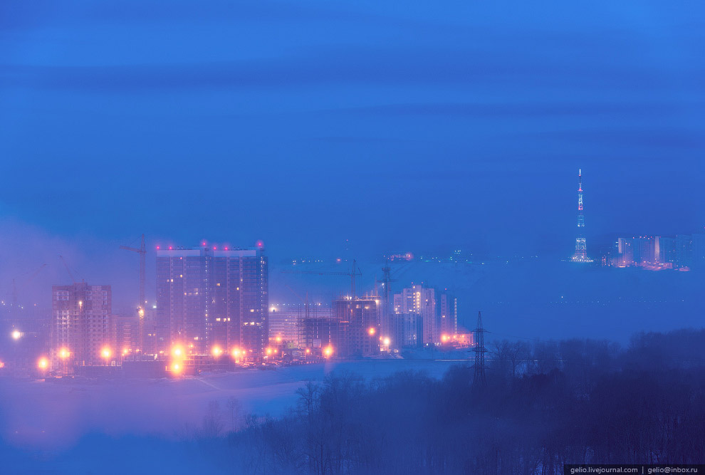 Зимний Красноярск