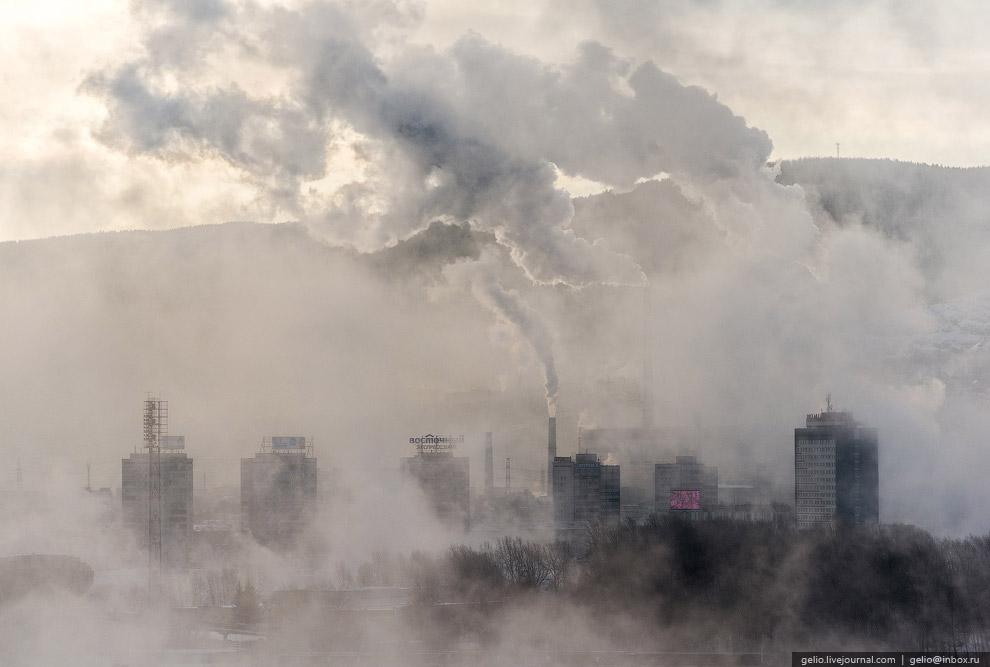 Зимний Красноярск