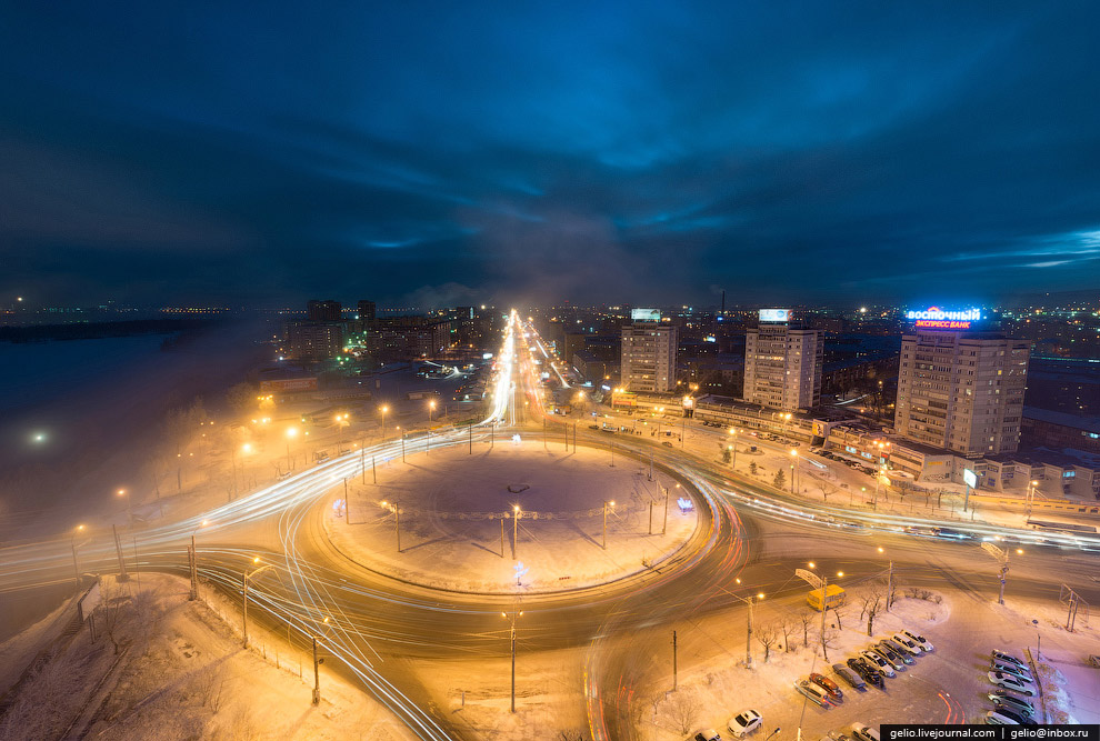 Зимний Красноярск