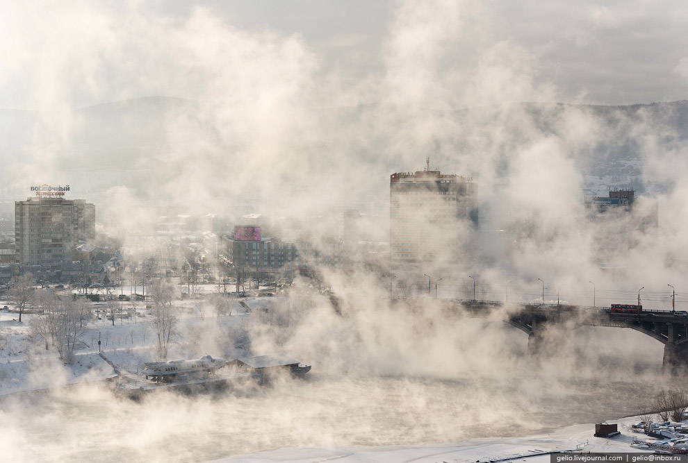 Зимний Красноярск