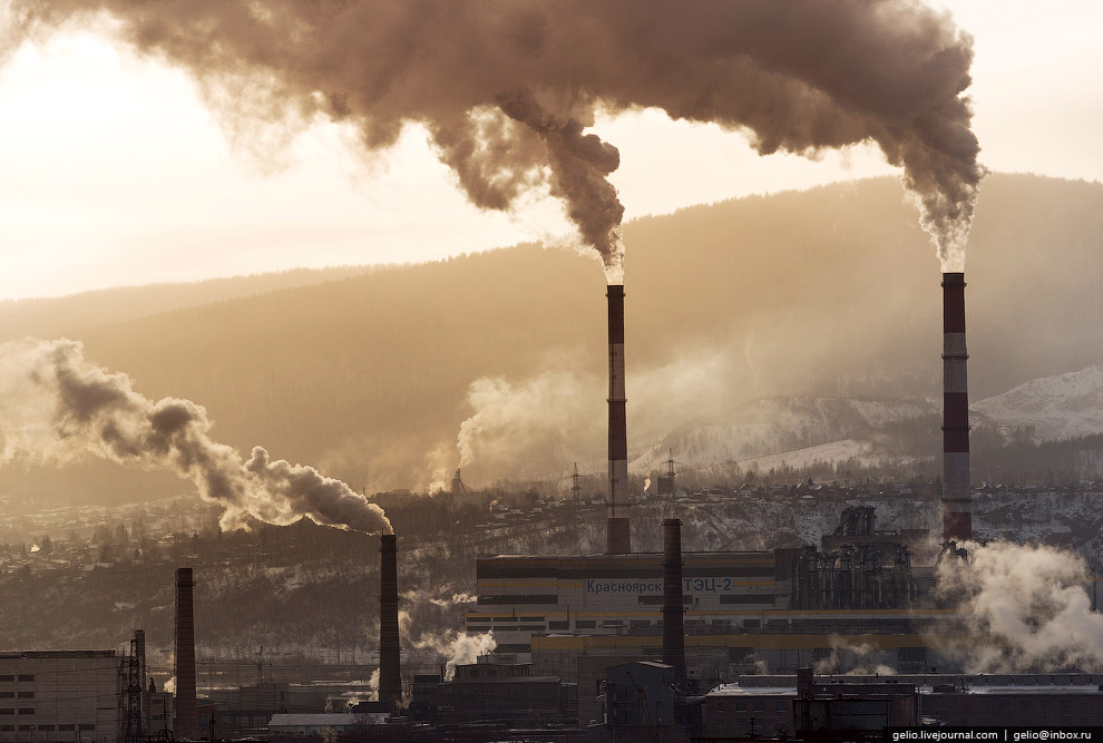 Зимний Красноярск