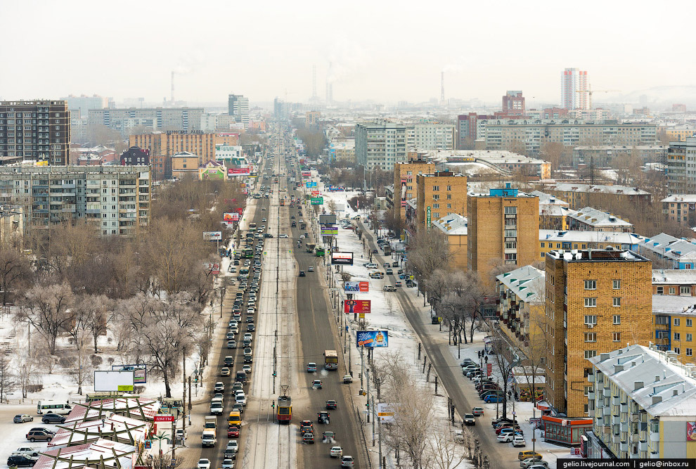 Зимний Красноярск