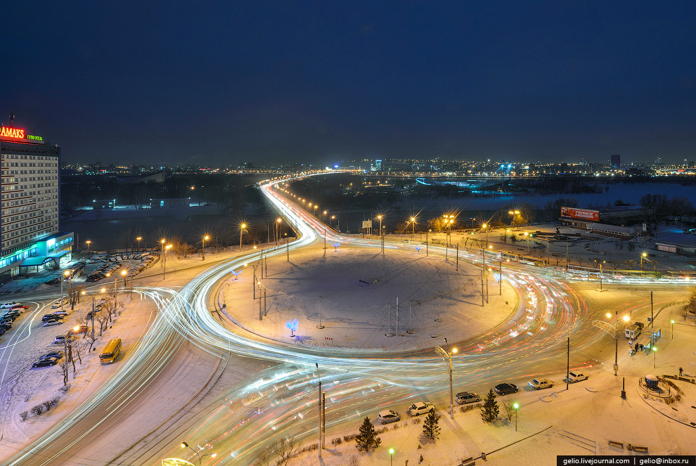 Зимний Красноярск