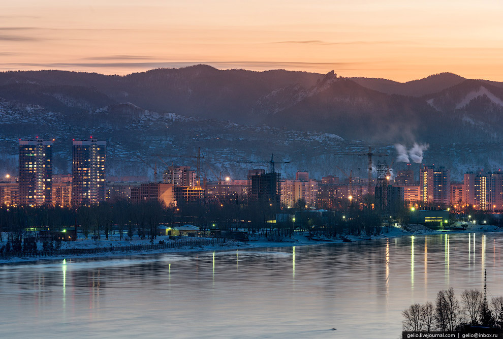 Зимний Красноярск