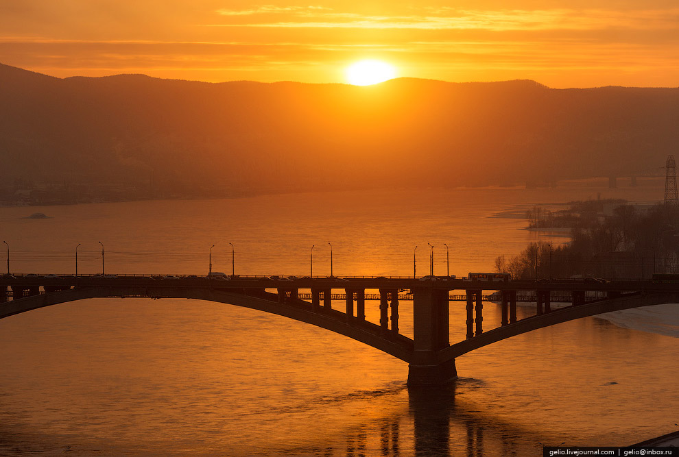 Зимний Красноярск