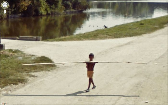 Странные фотографии с Google Street. Часть 2