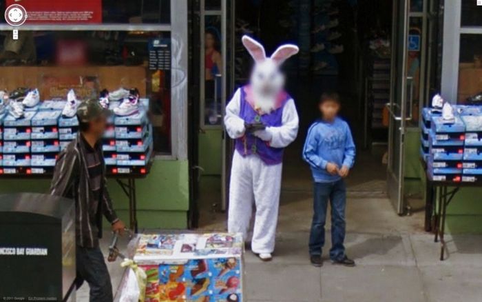 Странные фотографии с Google Street. Часть 2